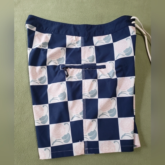 Vans Checkerboard Roses Swim Trunks - Picture 9 of 11